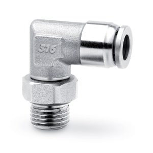 X6522 4-1/8 RACOR CODO MACHO ACERO INOXIDABLE-MANGUERA 4MM ROSCA 1/8 - Image 1